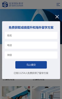 泓智教育手機網站設計案例 方維網絡